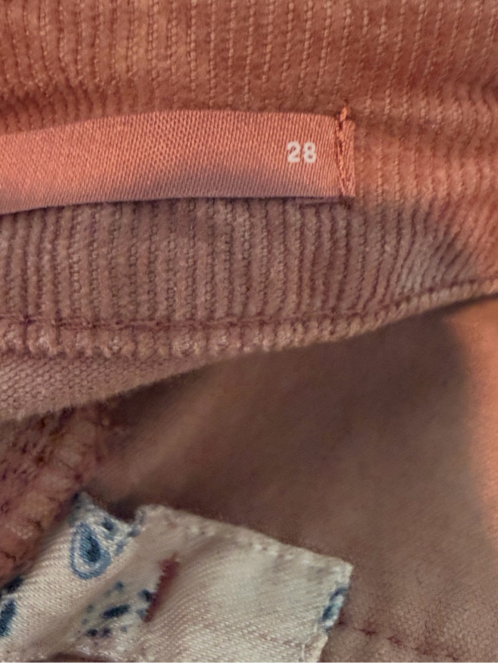 Pilcro the Gwen Wide Leg Corduroy Crop Ankle Pant in Rose Pink NWT size 28 - Picture 5 of 12